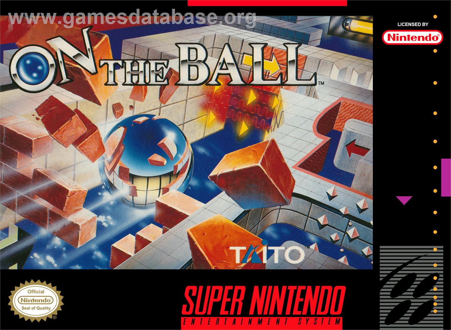 On the Ball - Nintendo SNES - Artwork - Box