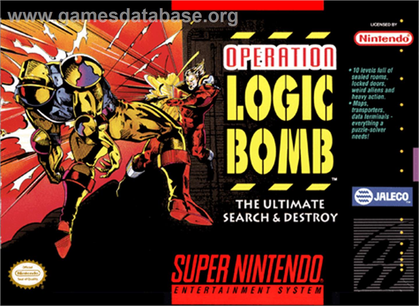 Operation Logic Bomb - Nintendo SNES - Artwork - Box