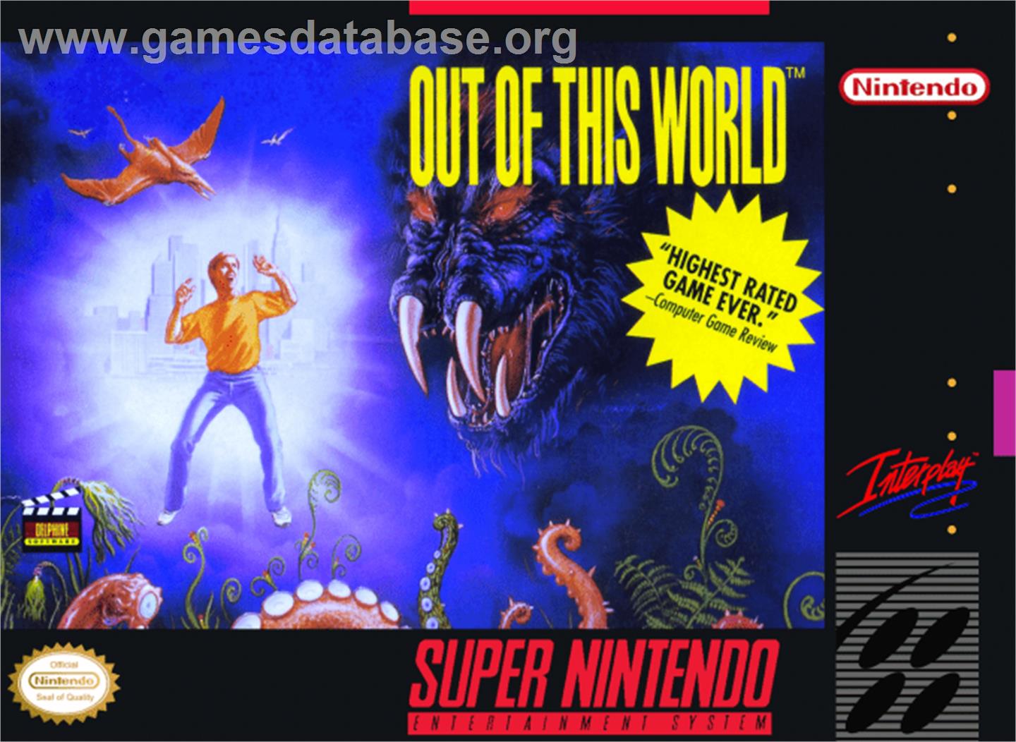 Out of This World - Nintendo SNES - Artwork - Box