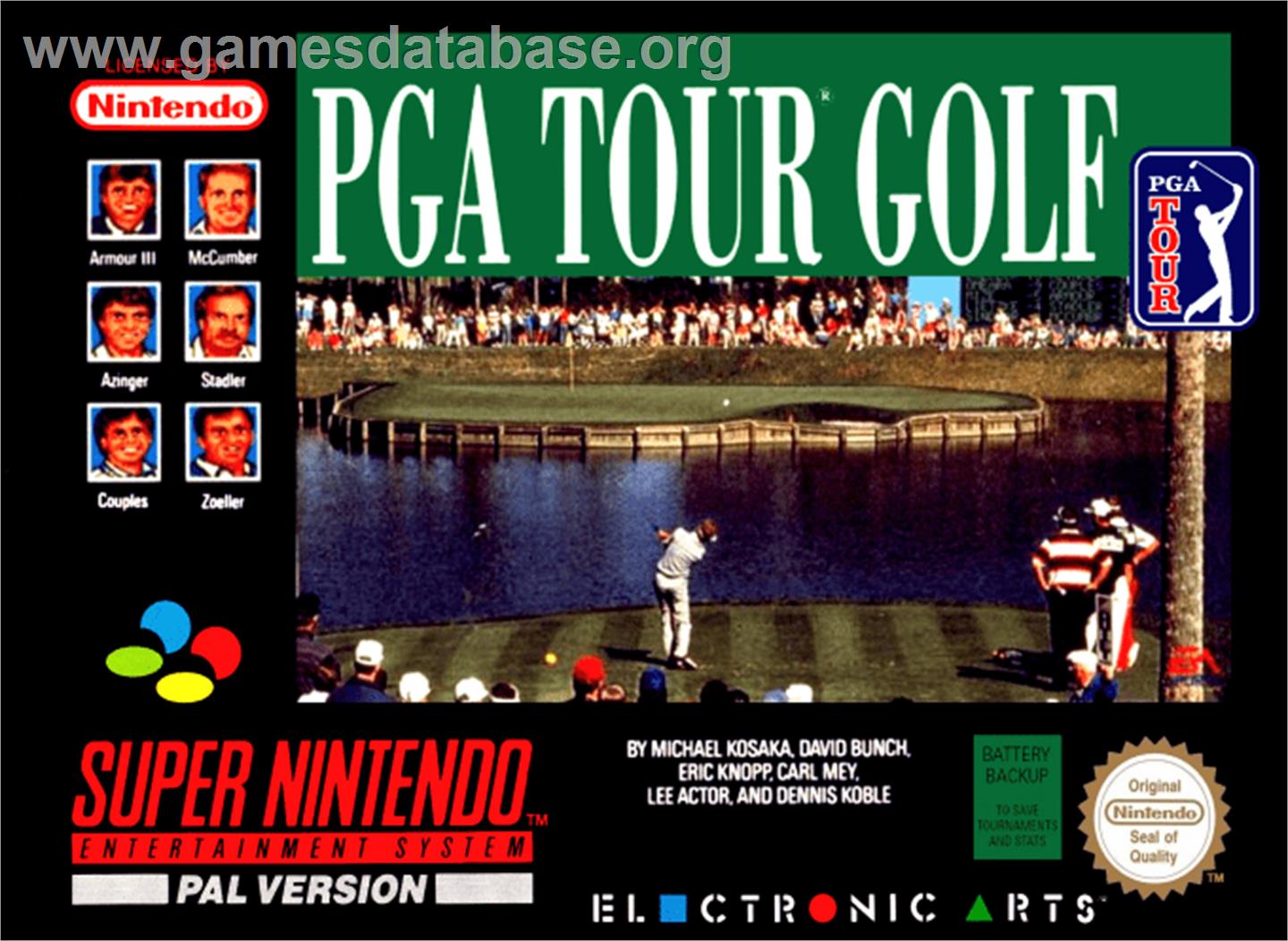 PGA Tour Golf - Nintendo SNES - Artwork - Box