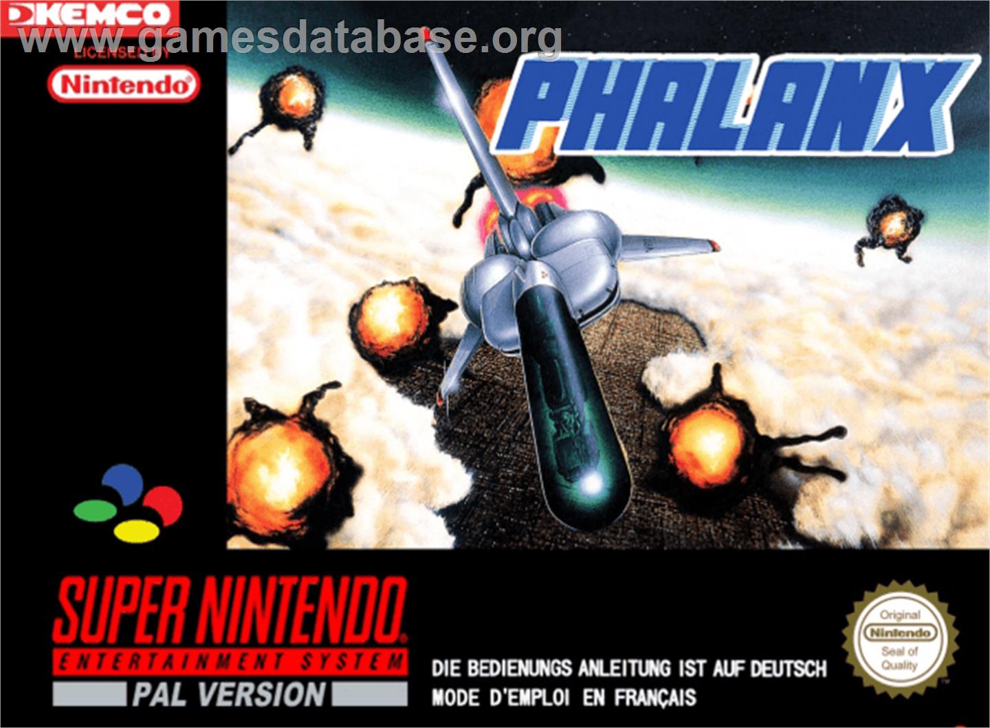 Phalanx - Nintendo SNES - Artwork - Box