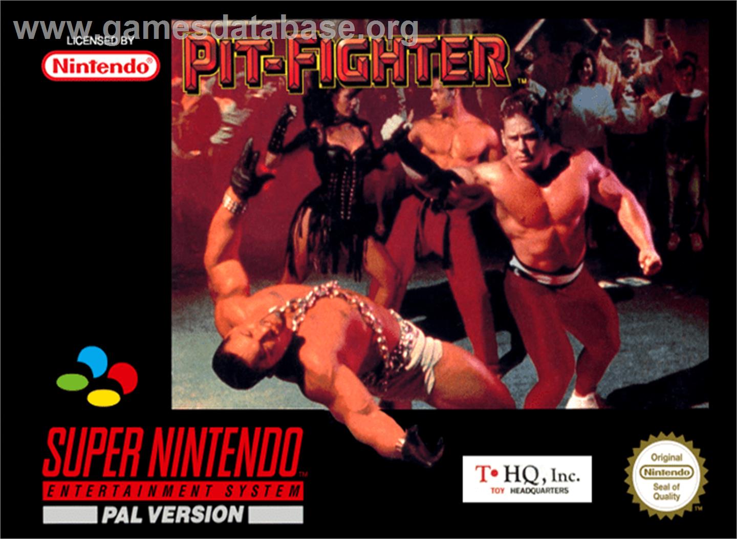 Pit-Fighter - Nintendo SNES - Artwork - Box
