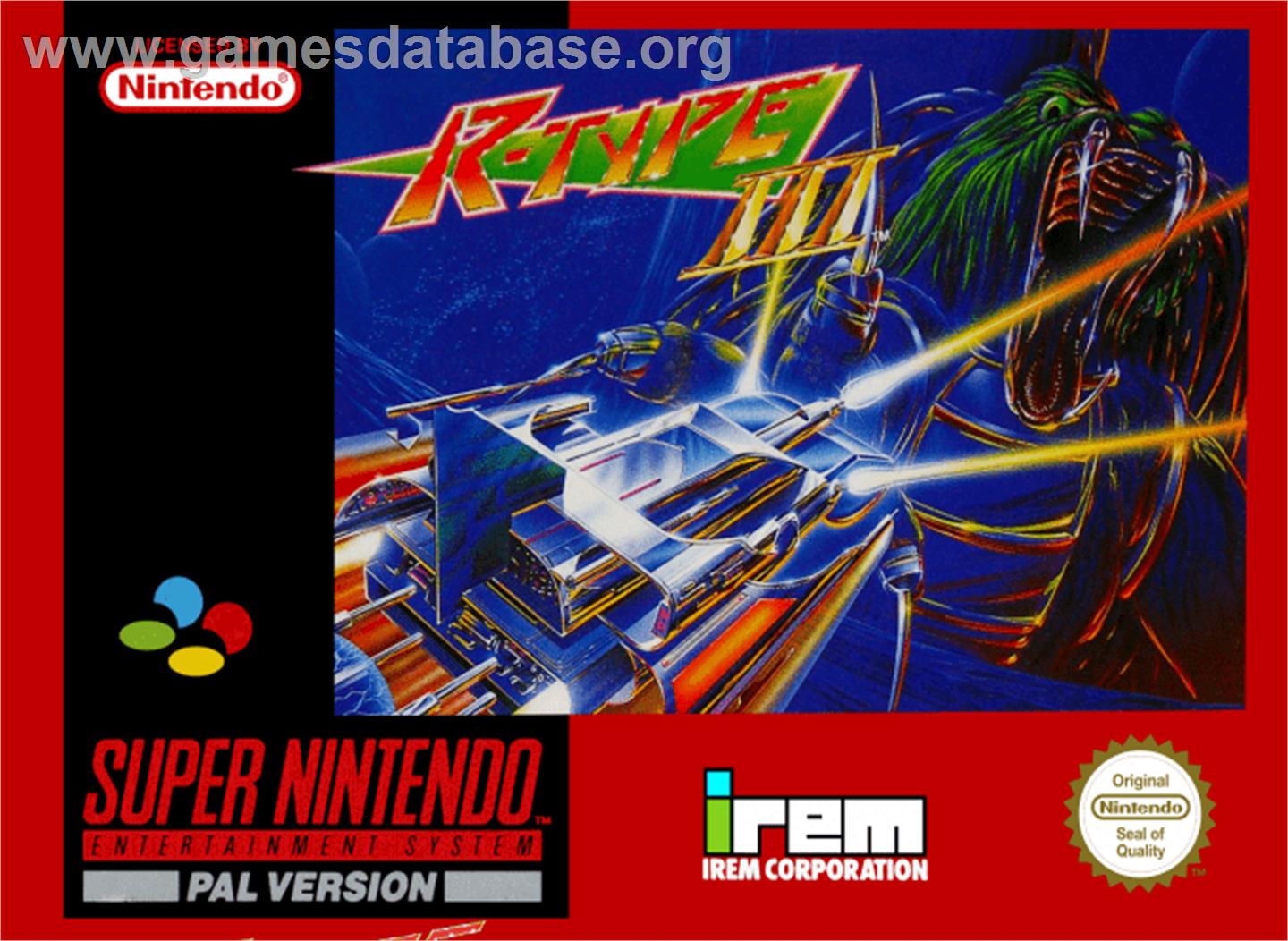 R-Type III: The Third Lightning - Nintendo SNES - Artwork - Box