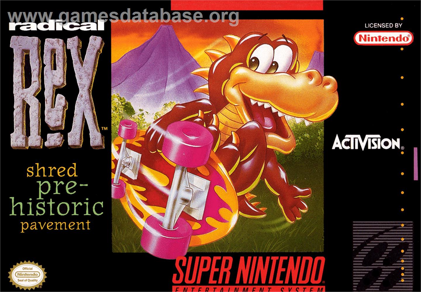 Radical Rex - Nintendo SNES - Artwork - Box