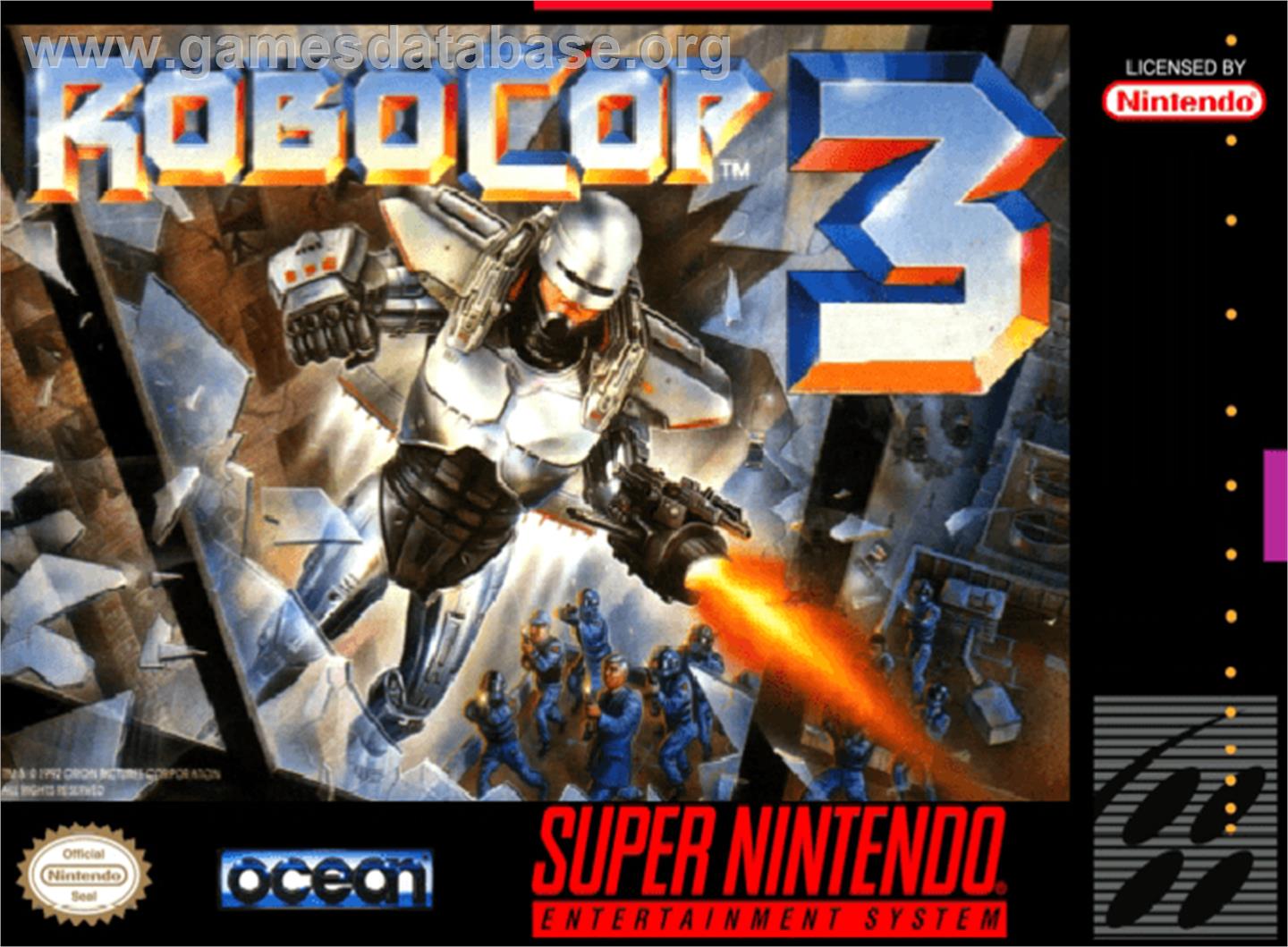 RoboCop 3 - Nintendo SNES - Artwork - Box