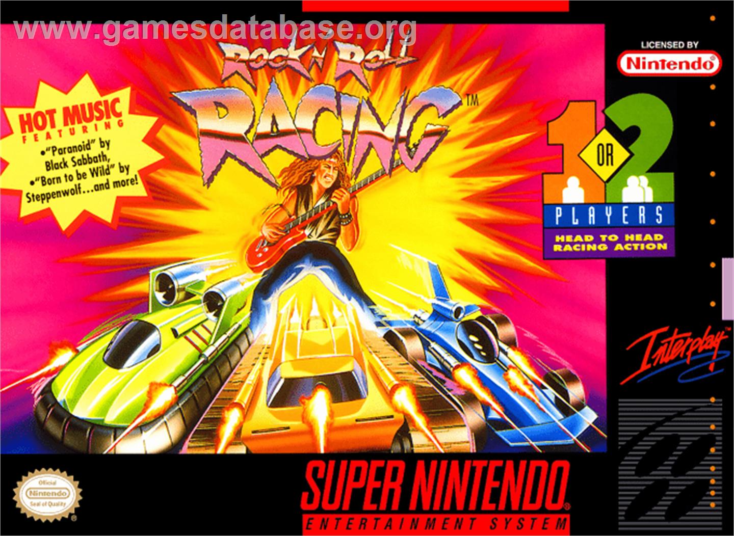 Rock 'n Roll Racing - Nintendo SNES - Artwork - Box