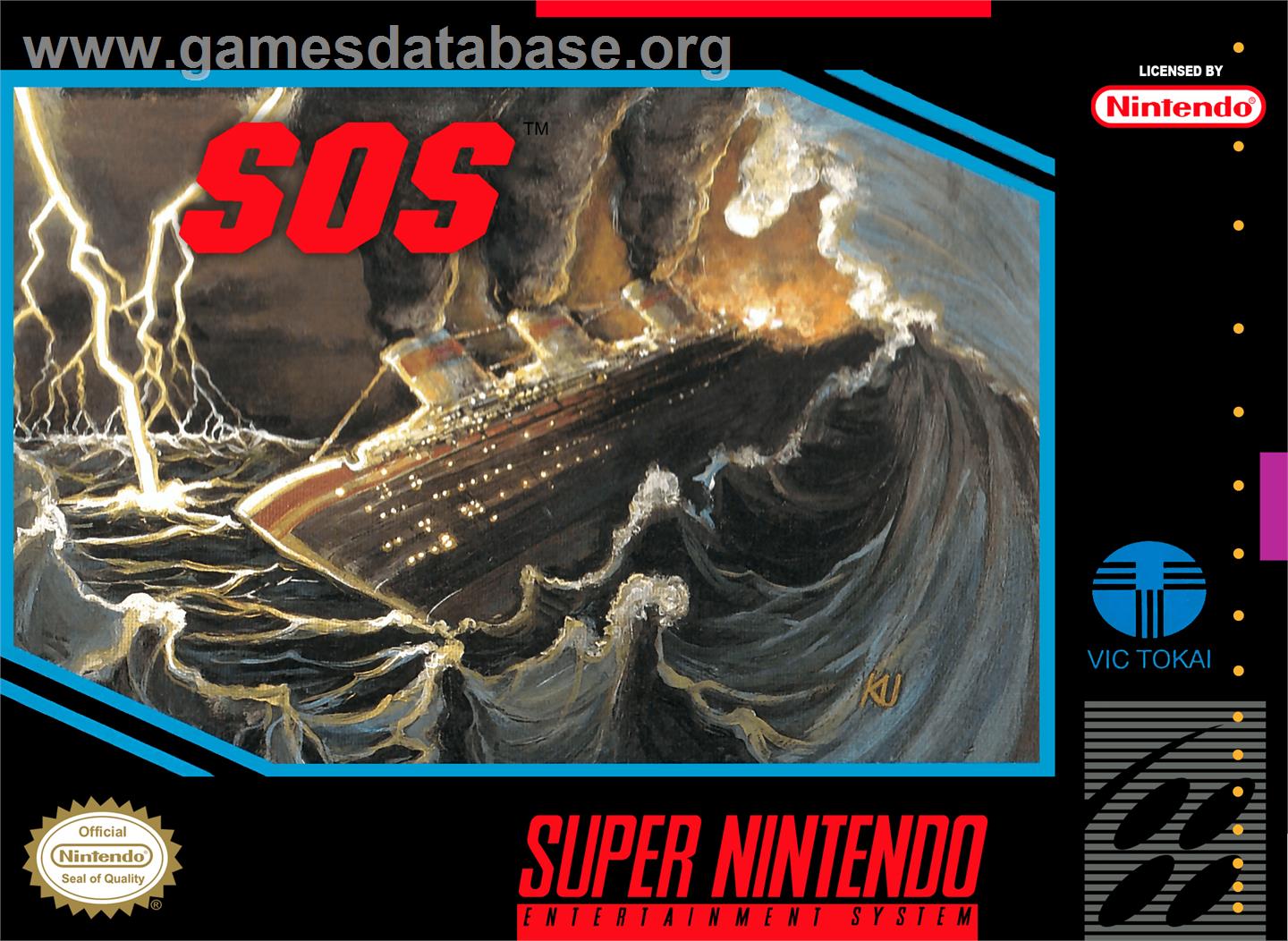 SOS - Nintendo SNES - Artwork - Box