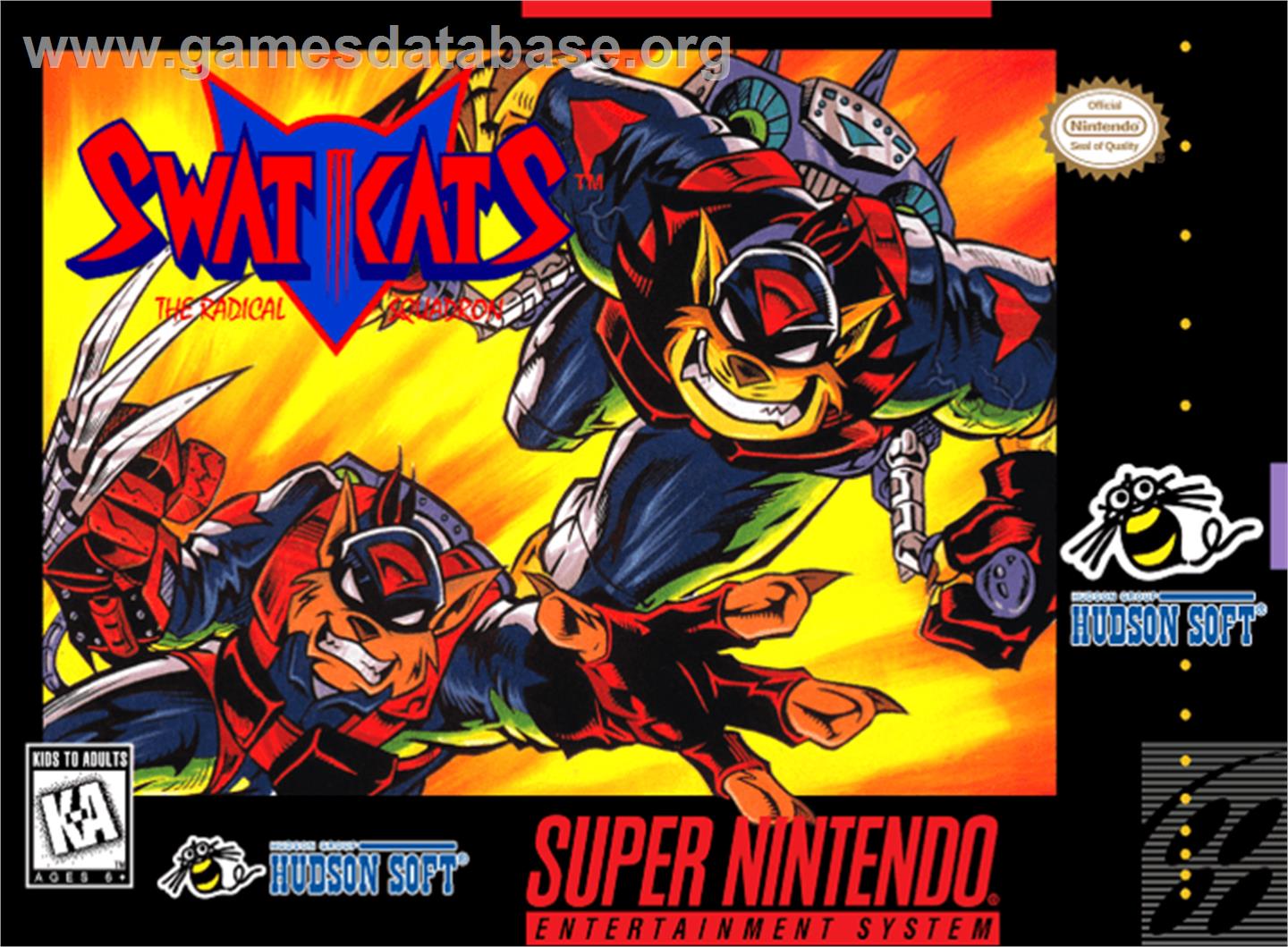 SWAT Kats: The Radical Squadron - Nintendo SNES - Artwork - Box