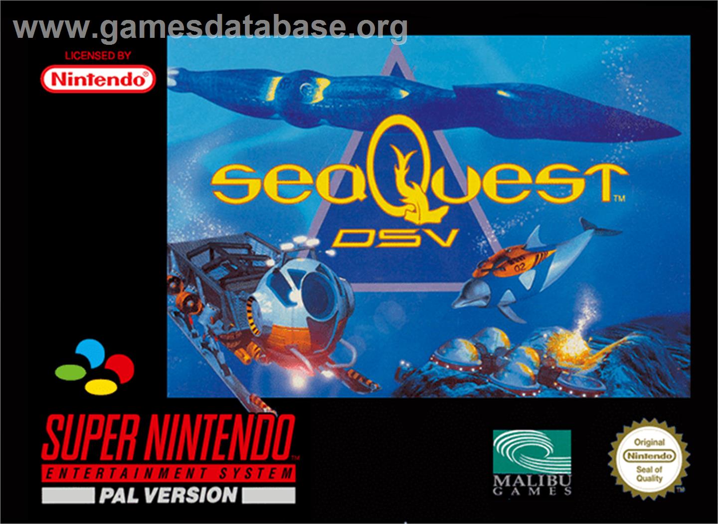 SeaQuest DSV - Nintendo SNES - Artwork - Box