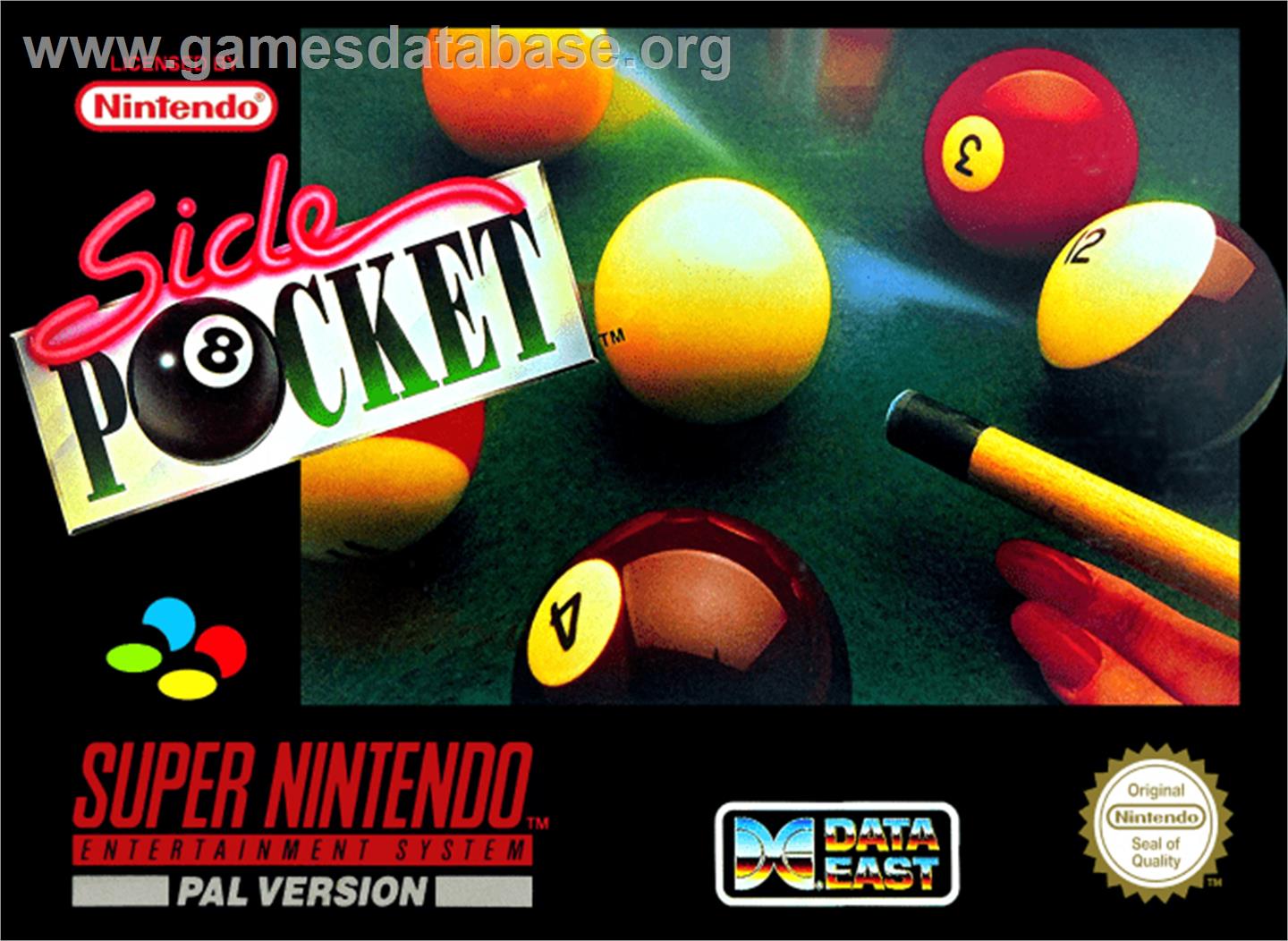 Side Pocket - Nintendo SNES - Artwork - Box