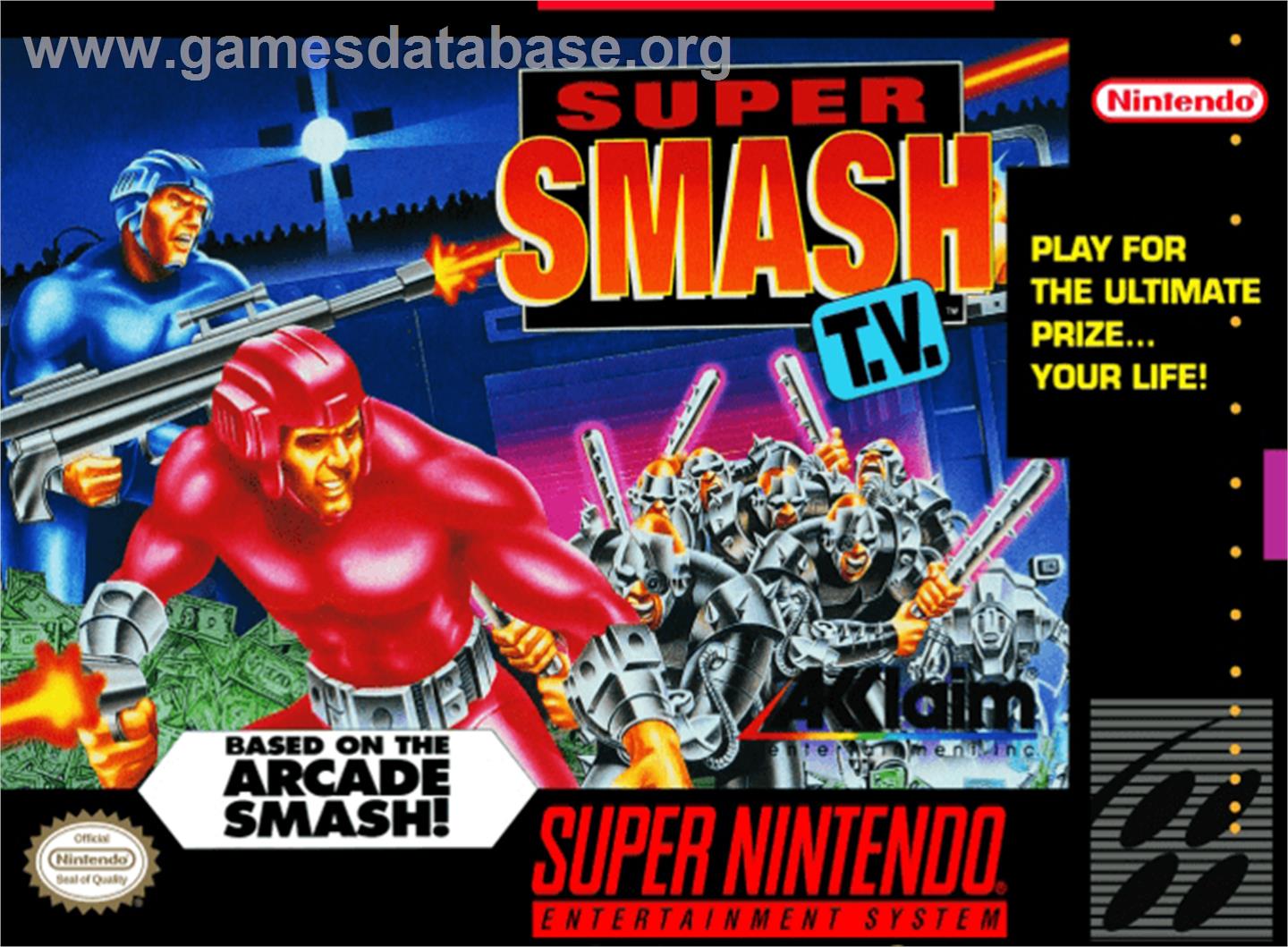 Smash T.V. - Nintendo SNES - Artwork - Box