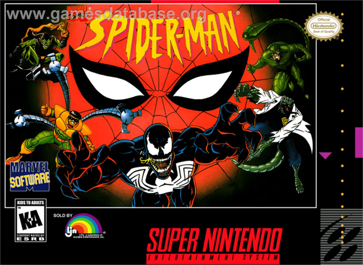 Spider-Man: The Animated Series - Nintendo SNES - Artwork - Box