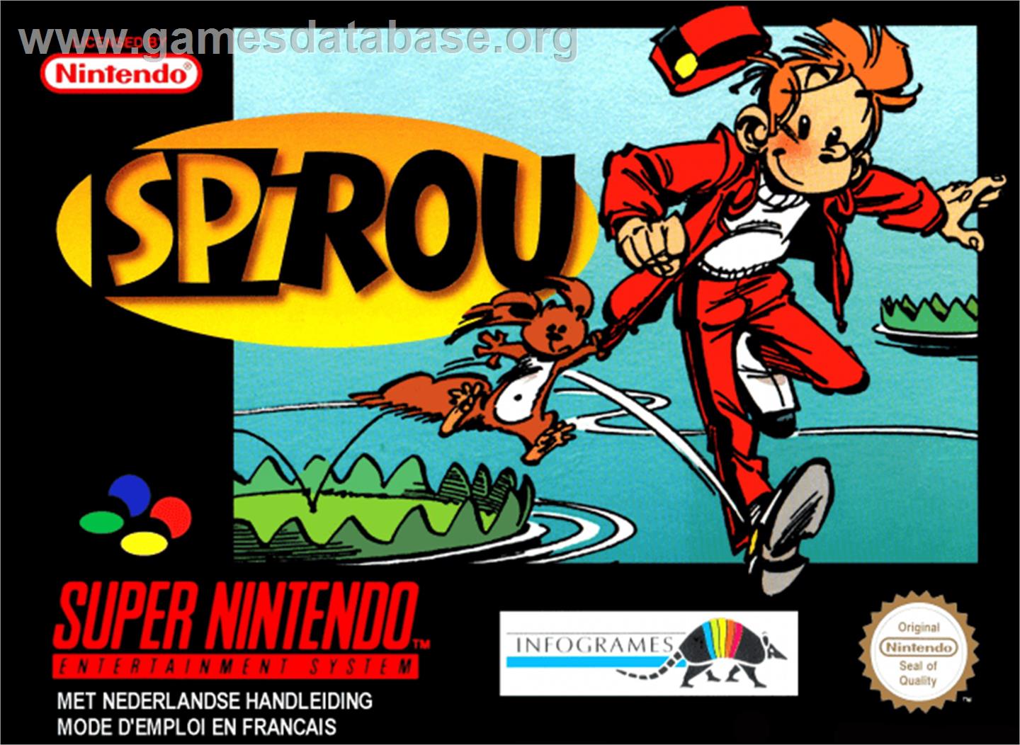 Spirou - Nintendo SNES - Artwork - Box