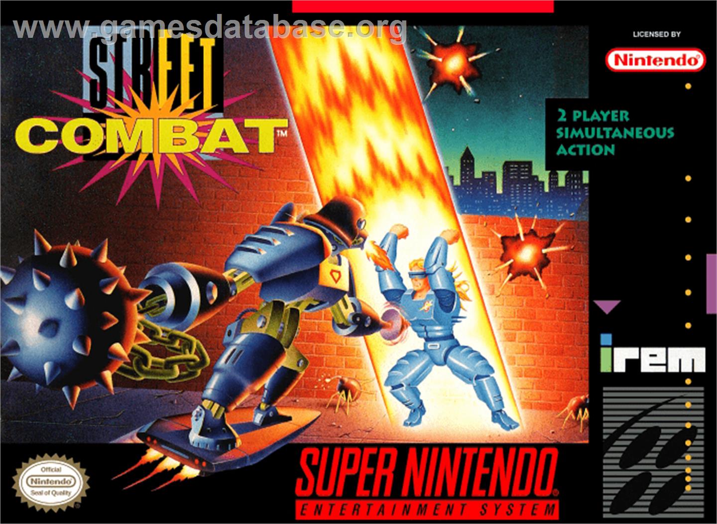 Street Combat - Nintendo SNES - Artwork - Box
