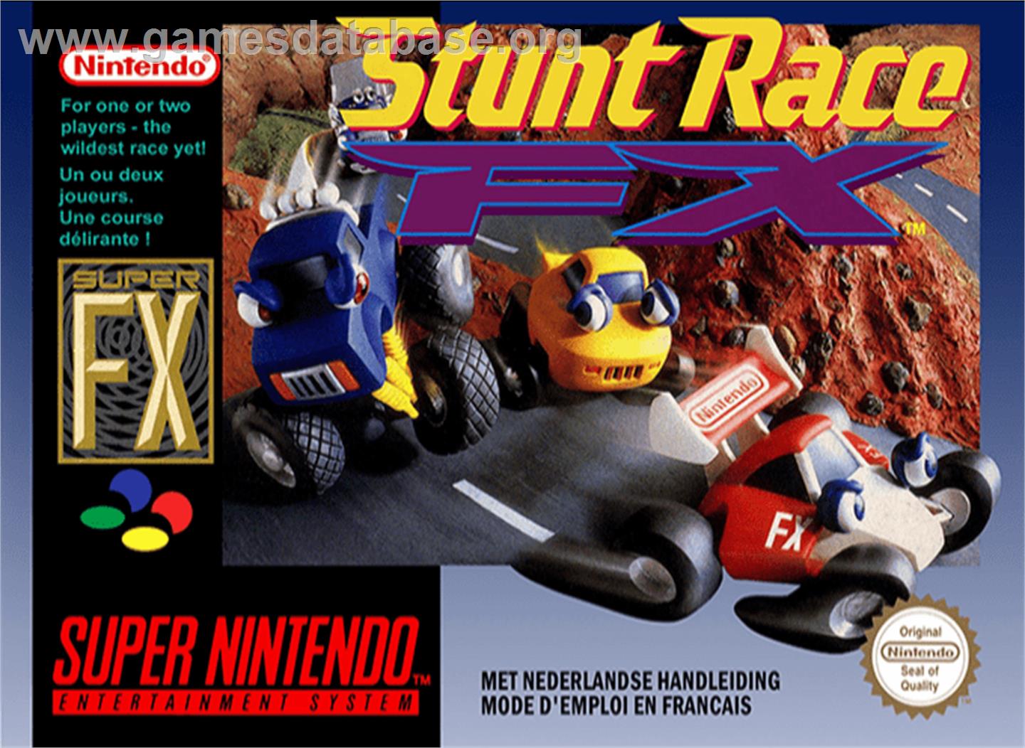 Stunt Race FX - Nintendo SNES - Artwork - Box