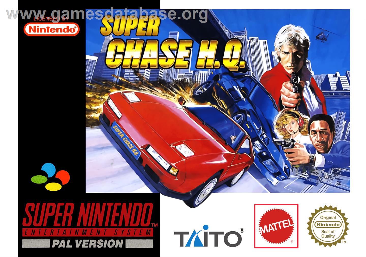 Super Chase H.Q. - Nintendo SNES - Artwork - Box