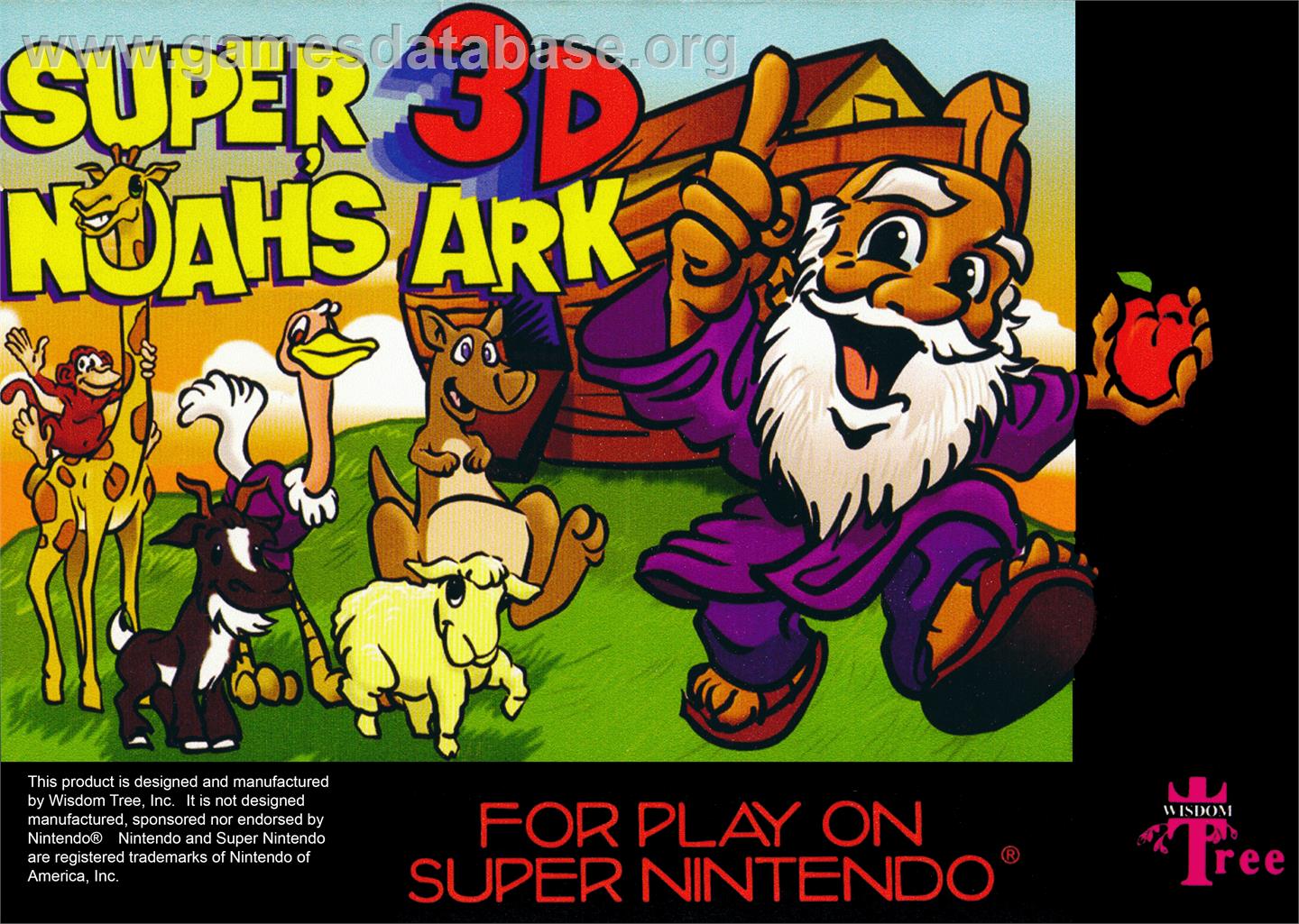 Super Noah's Ark 3-D - Nintendo SNES - Artwork - Box
