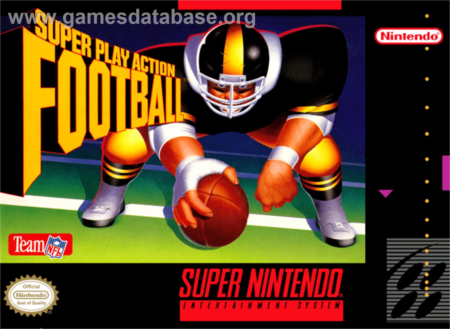 Super Play Action Football - Nintendo SNES - Artwork - Box