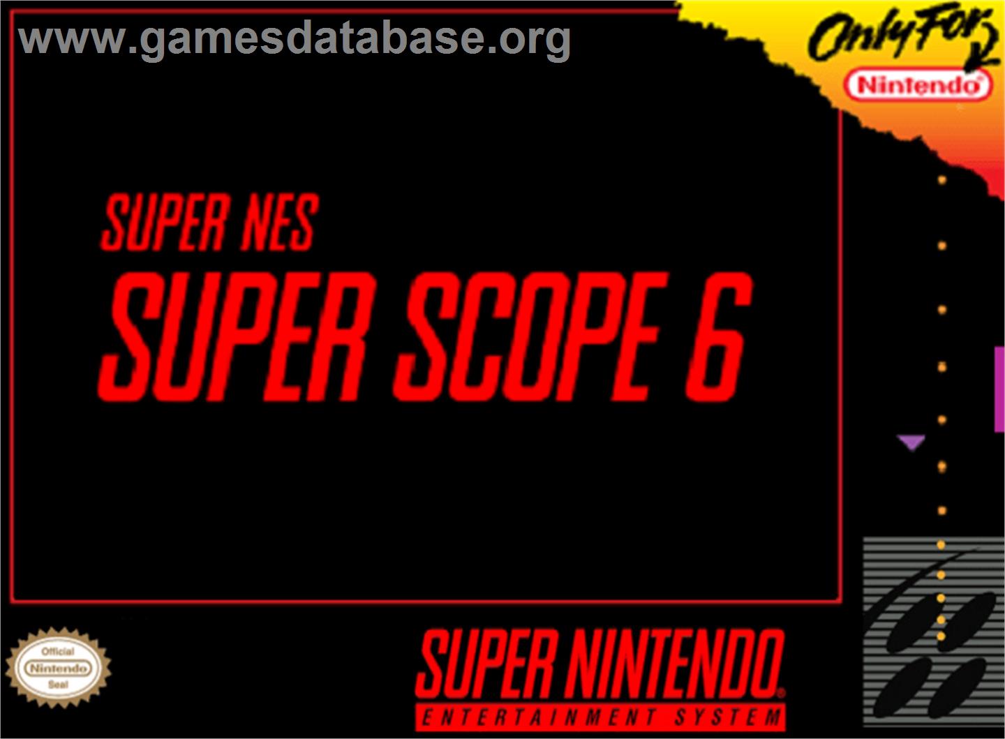 Super Scope 6 - Nintendo SNES - Artwork - Box