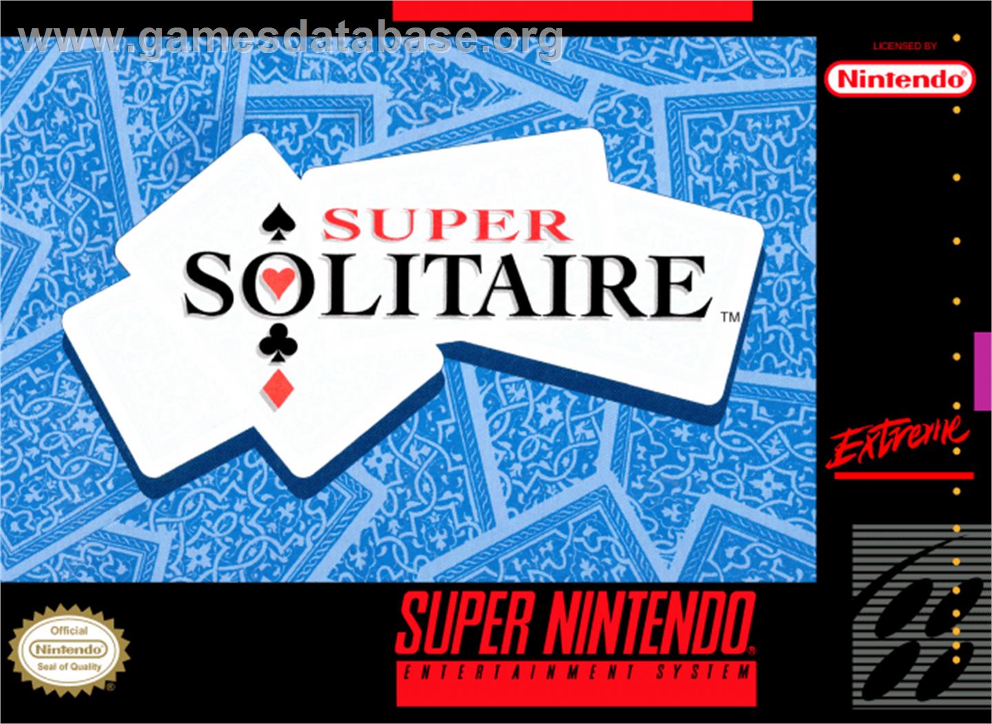 Super Solitaire - Nintendo SNES - Artwork - Box