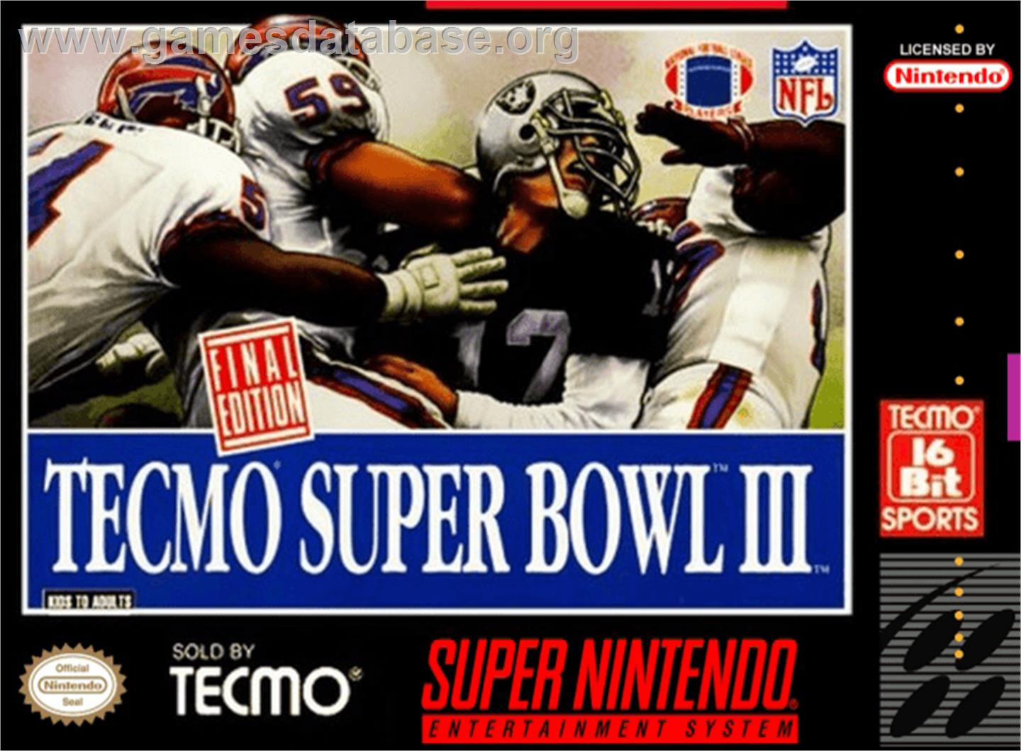Tecmo Super Bowl III: Final Edition - Nintendo SNES - Artwork - Box