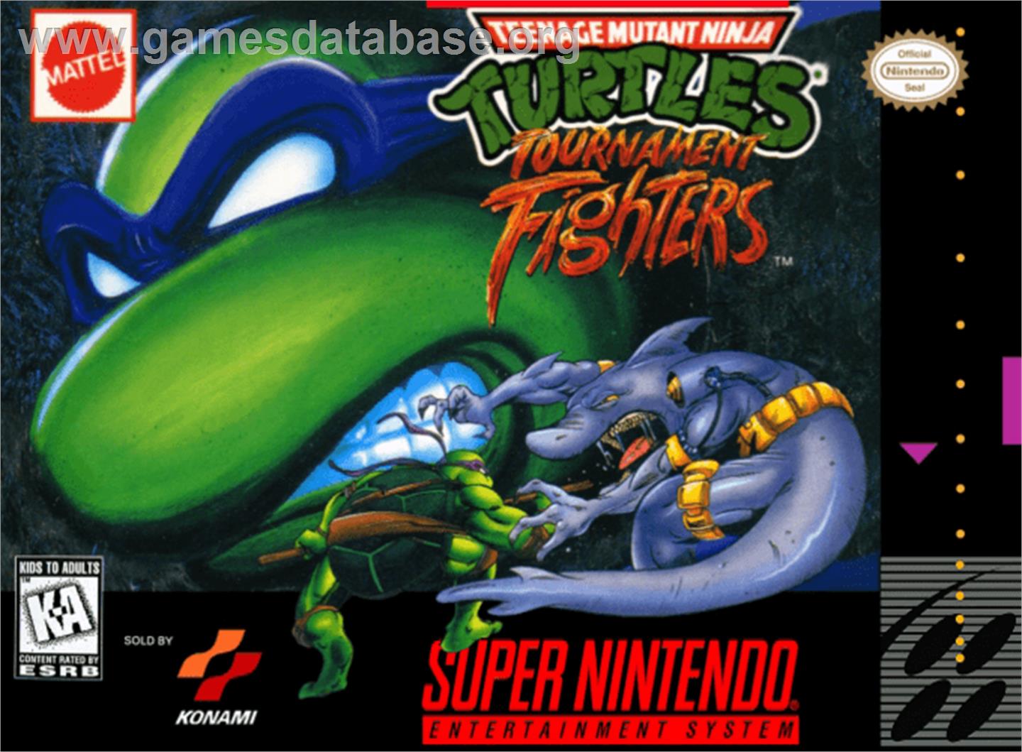 Teenage Mutant Ninja Turtles: Tournament Fighters - Nintendo SNES - Artwork - Box