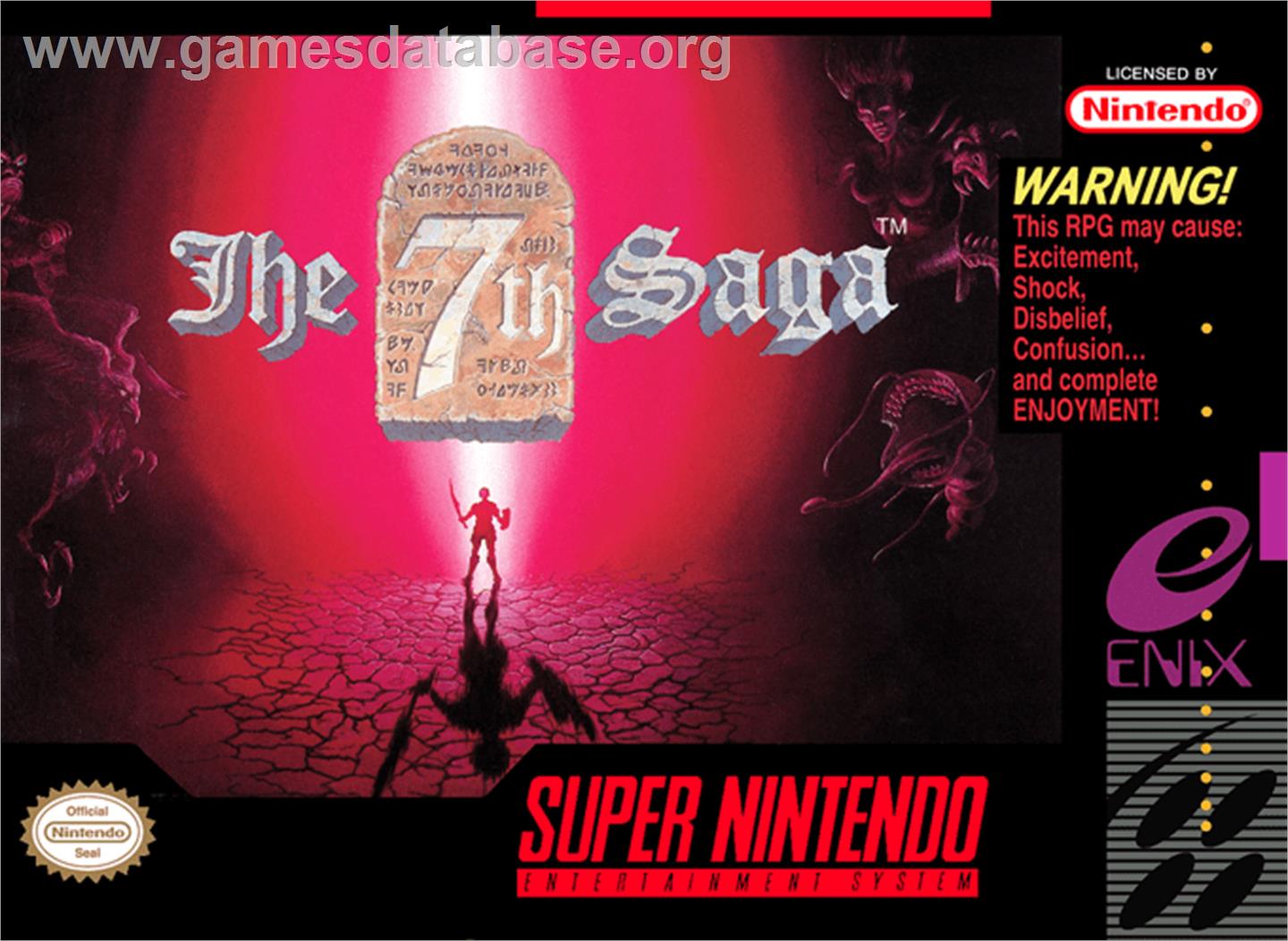 The 7th Saga - Nintendo SNES - Artwork - Box