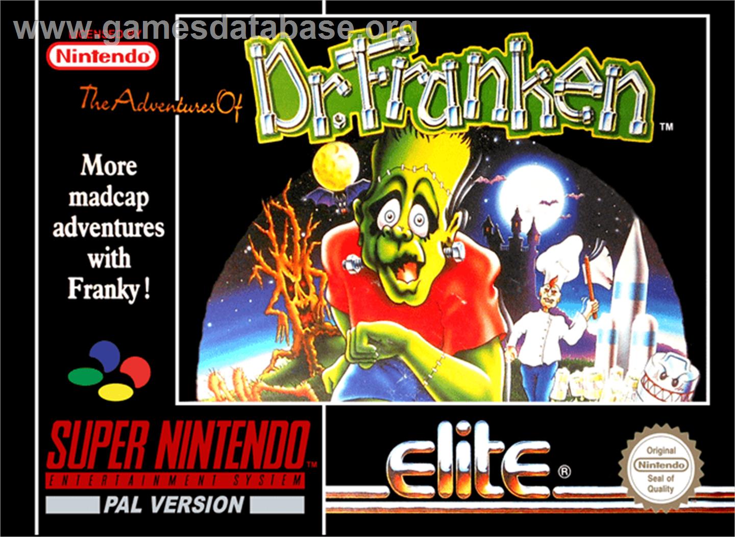 The Adventures of Dr. Franken - Nintendo SNES - Artwork - Box