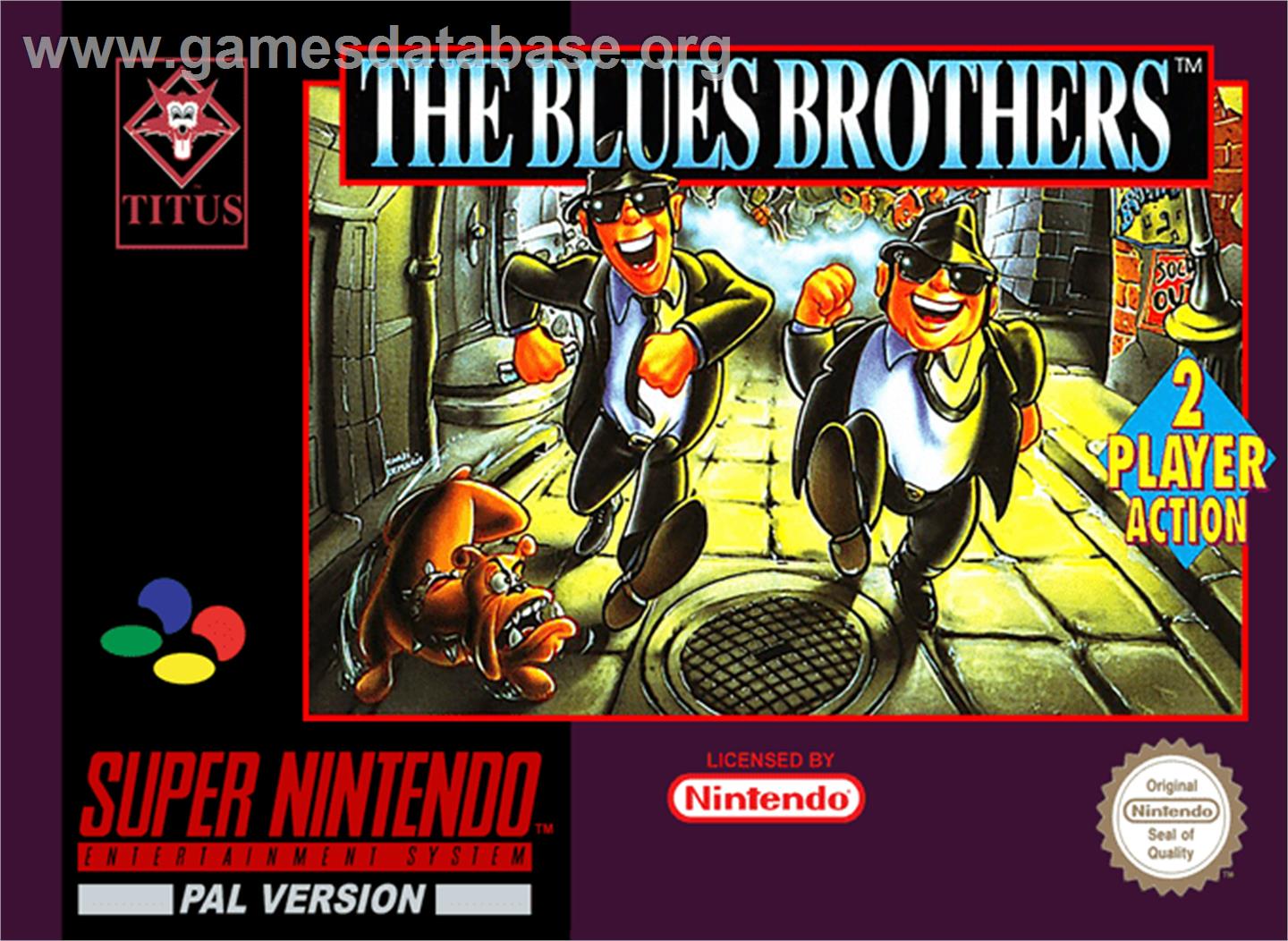 The Blues Brothers: Jukebox Adventure - Nintendo SNES - Artwork - Box