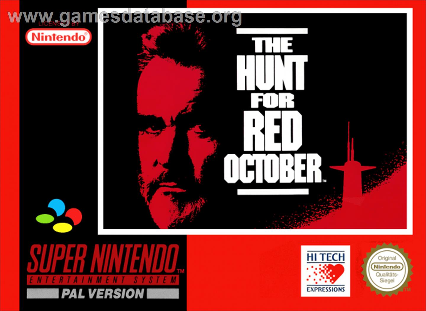 The Hunt for Red October - Nintendo SNES - Artwork - Box