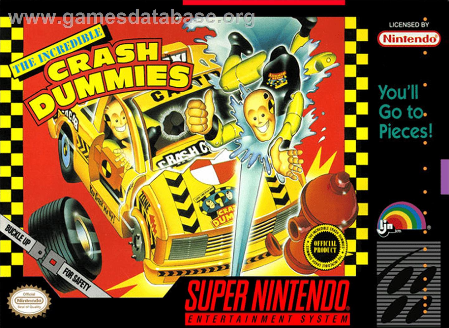The Incredible Crash Dummies - Nintendo SNES - Artwork - Box