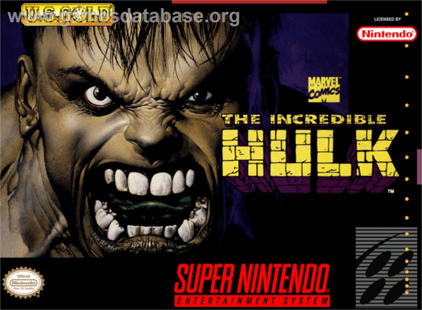 The Incredible Hulk - Nintendo SNES - Artwork - Box