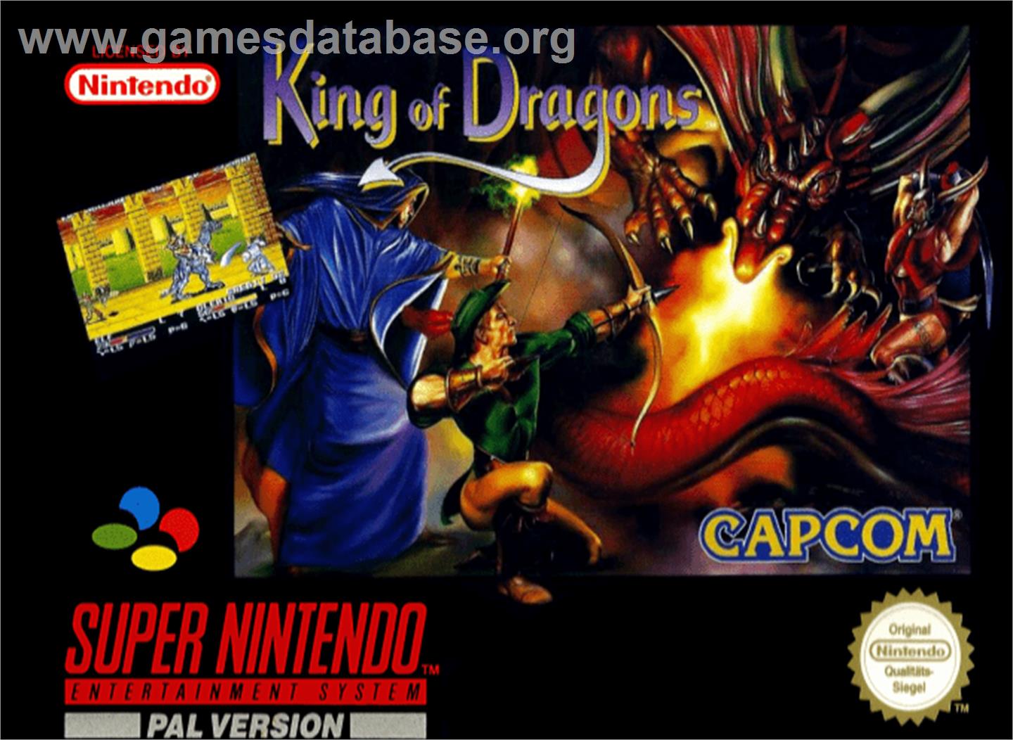 The King of Dragons - Nintendo SNES - Artwork - Box