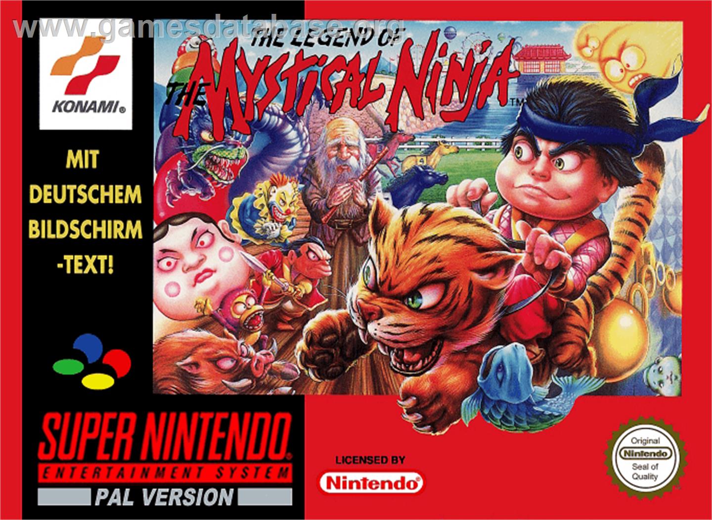 The Legend of the Mystical Ninja - Nintendo SNES - Artwork - Box
