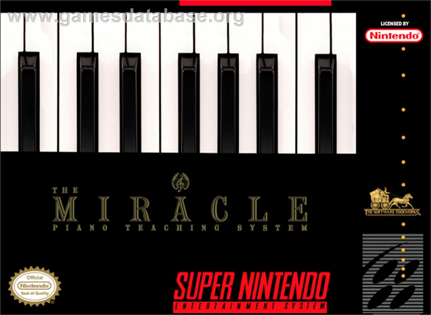 The Miracle Piano Teaching System - Nintendo SNES - Artwork - Box
