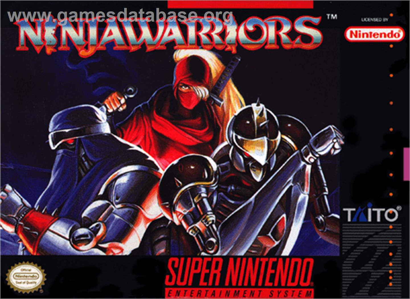 The Ninja Warriors - Nintendo SNES - Artwork - Box