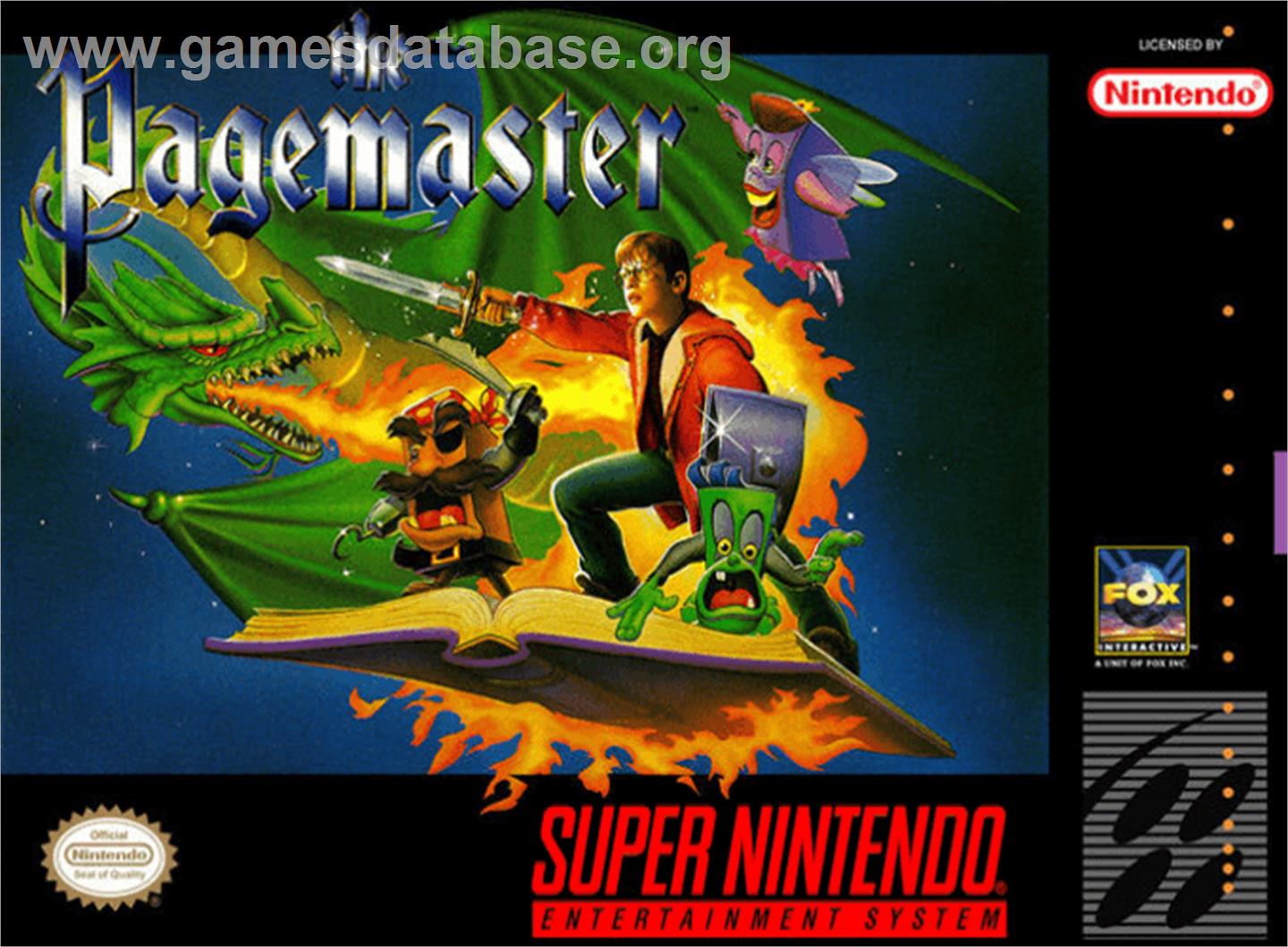 The Pagemaster - Nintendo SNES - Artwork - Box