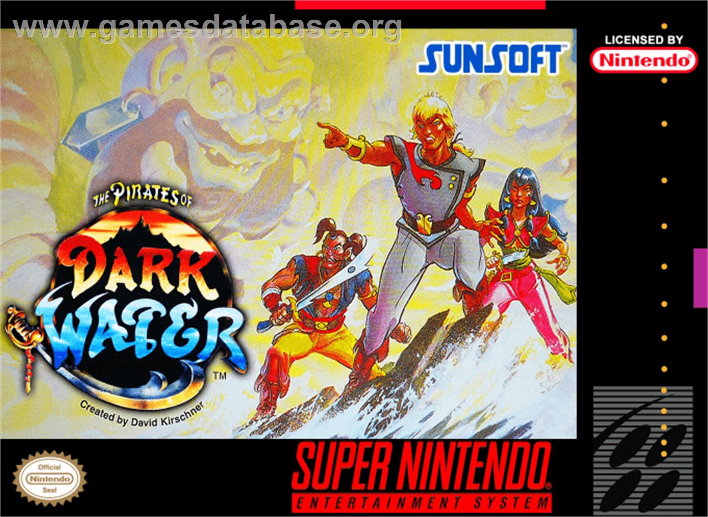 The Pirates of Dark Water - Nintendo SNES - Artwork - Box