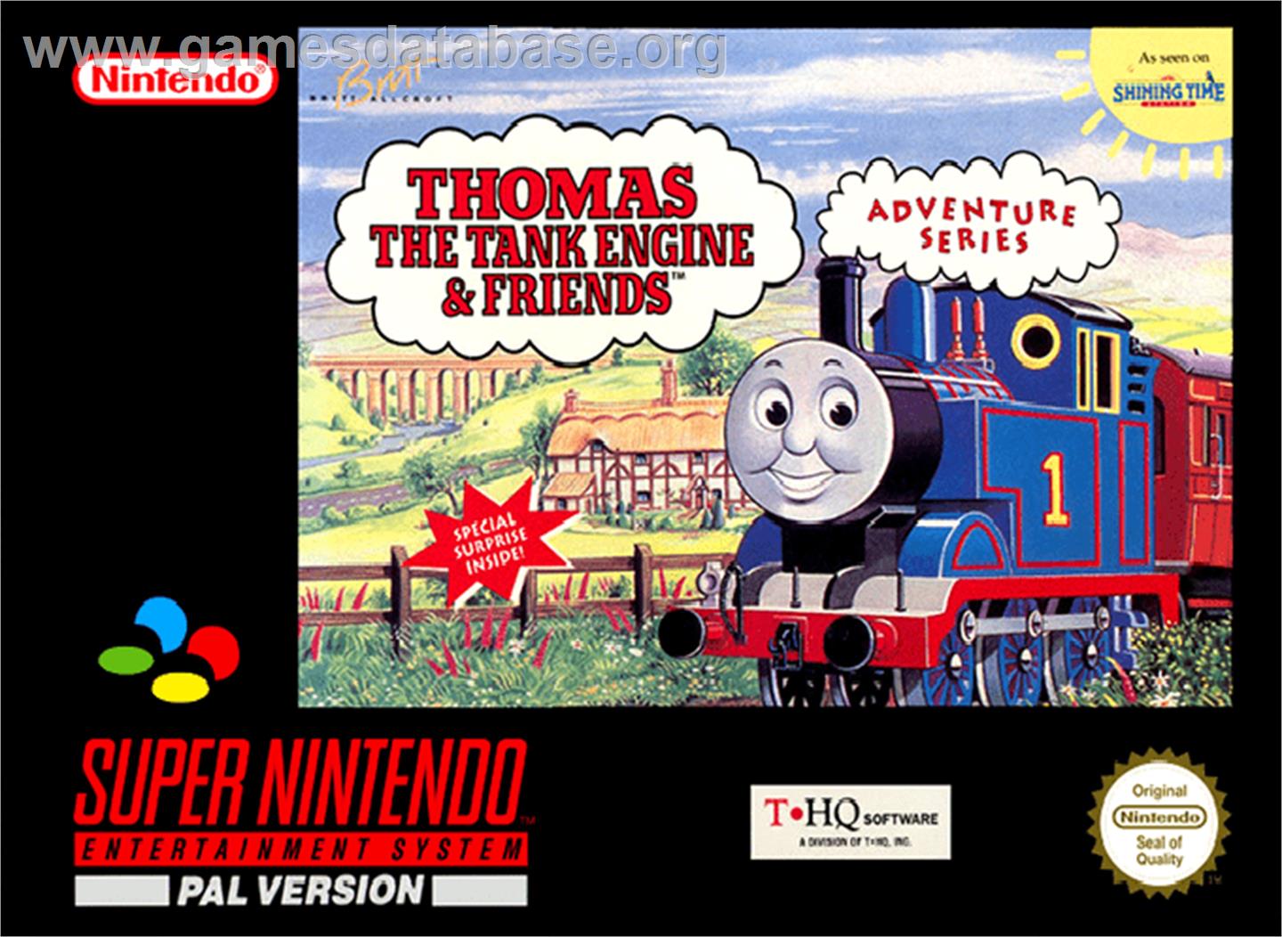 Thomas the Tank Engine & Friends - Nintendo SNES - Artwork - Box