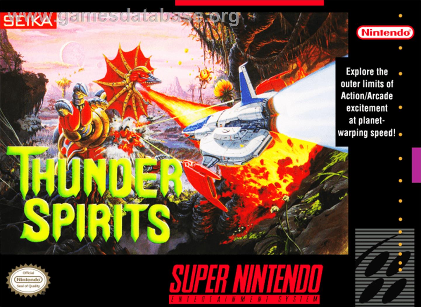 Thunder Spirits - Nintendo SNES - Artwork - Box