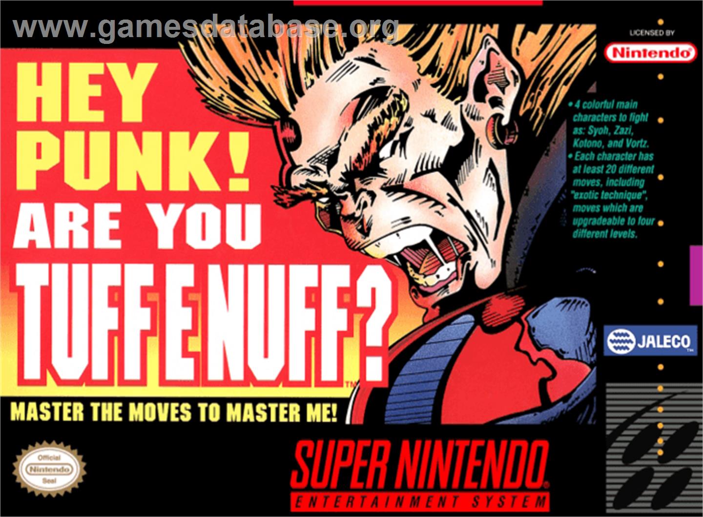 Tuff E Nuff - Nintendo SNES - Artwork - Box