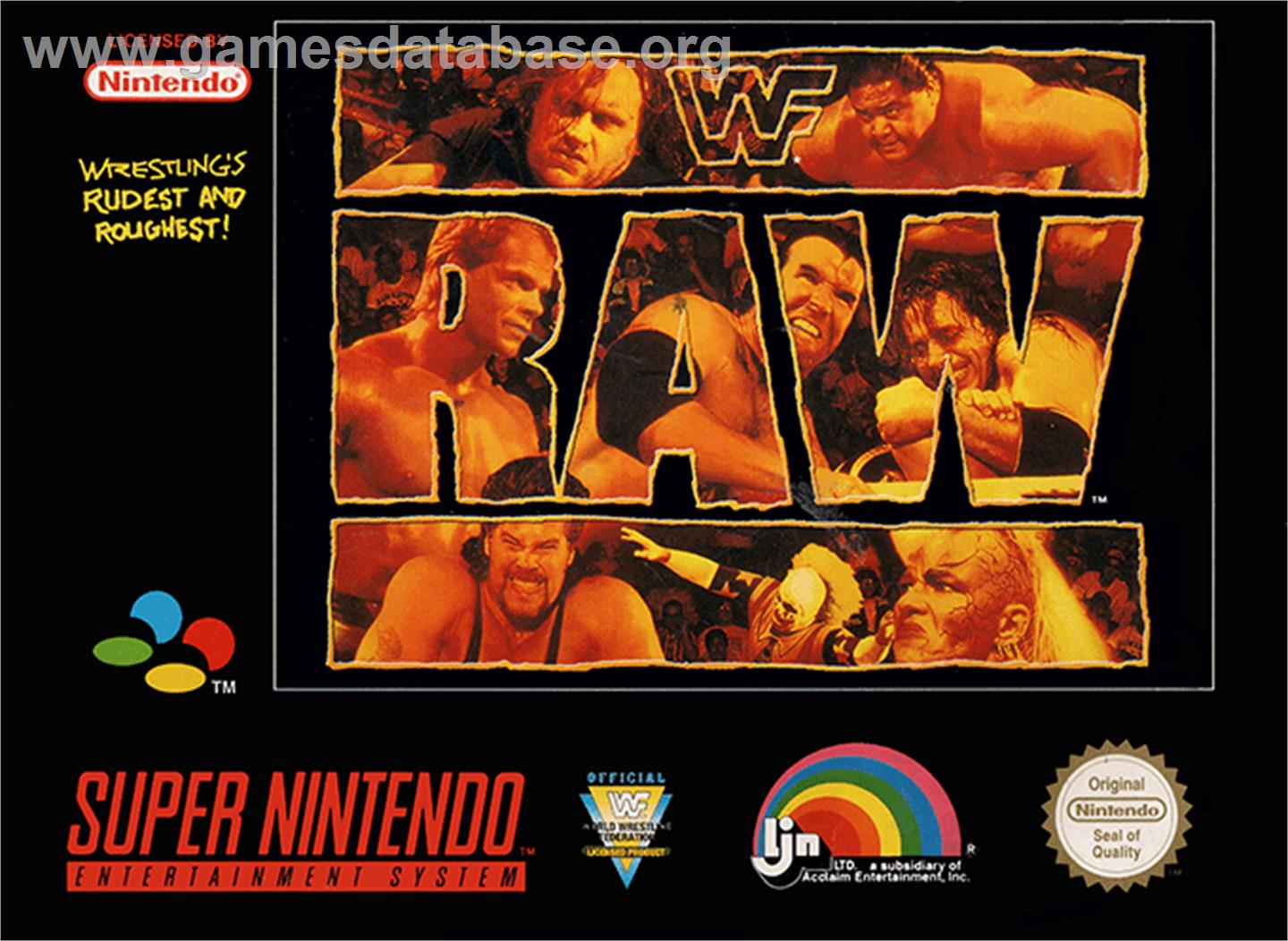 WWF Raw - Nintendo SNES - Artwork - Box