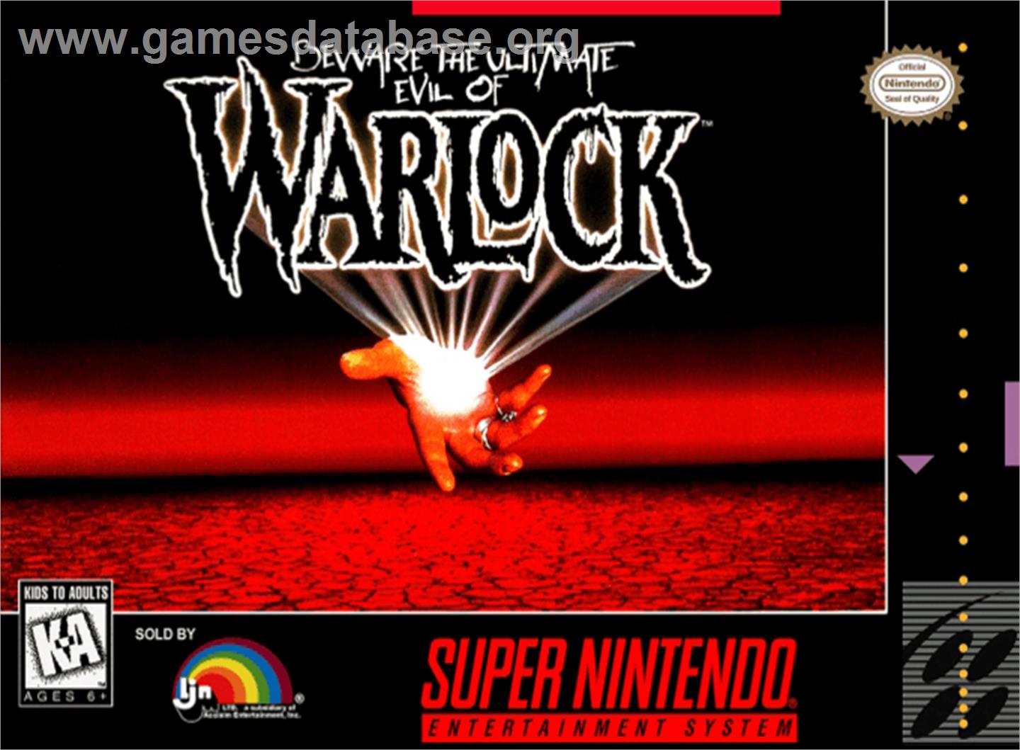 Warlock - Nintendo SNES - Artwork - Box