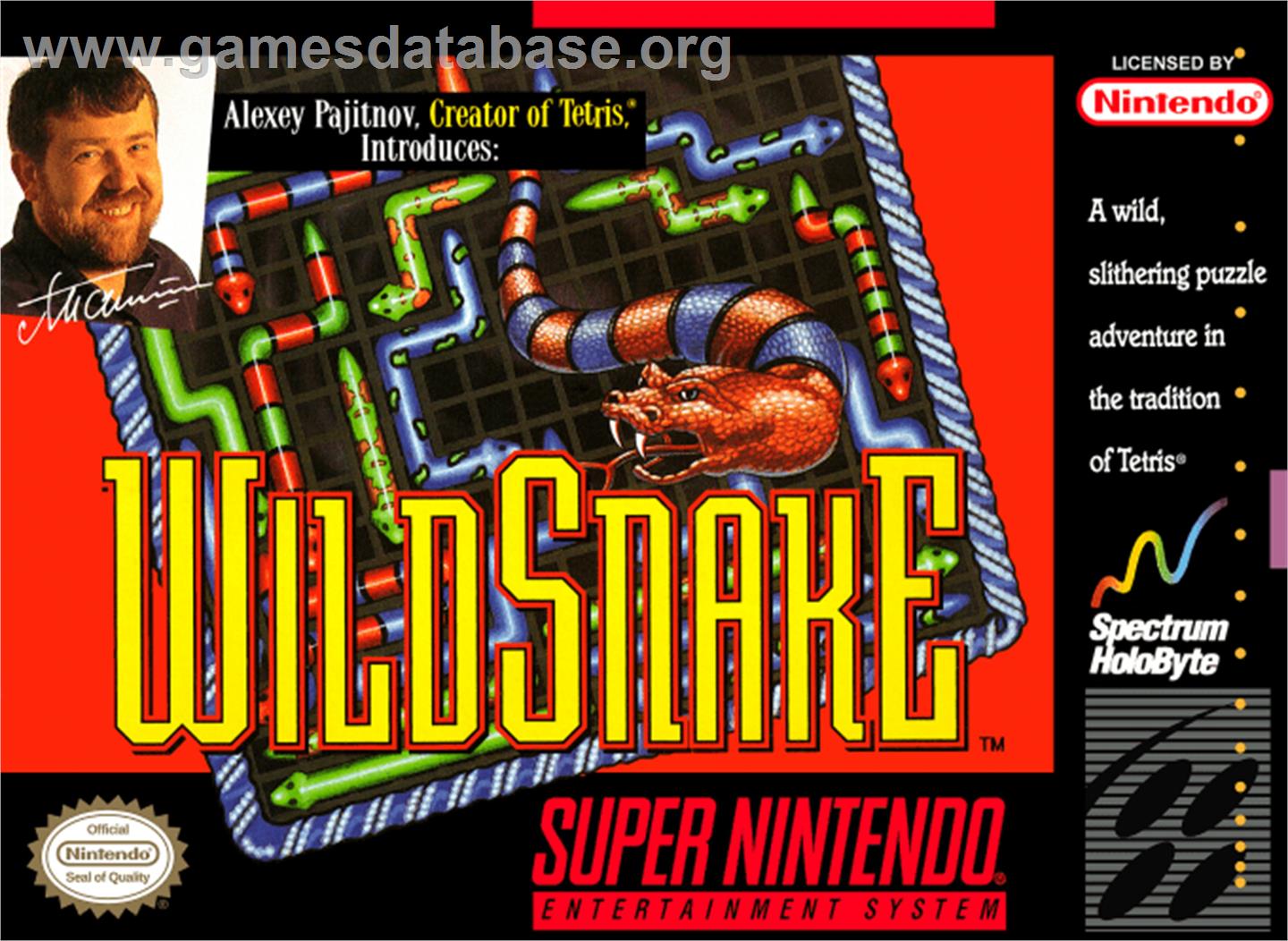WildSnake - Nintendo SNES - Artwork - Box