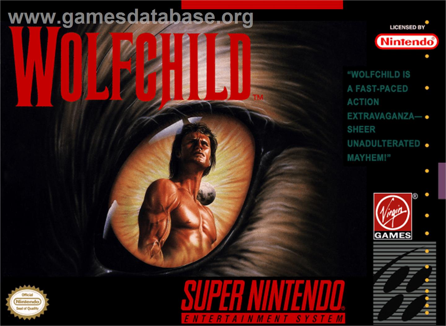 Wolfchild - Nintendo SNES - Artwork - Box