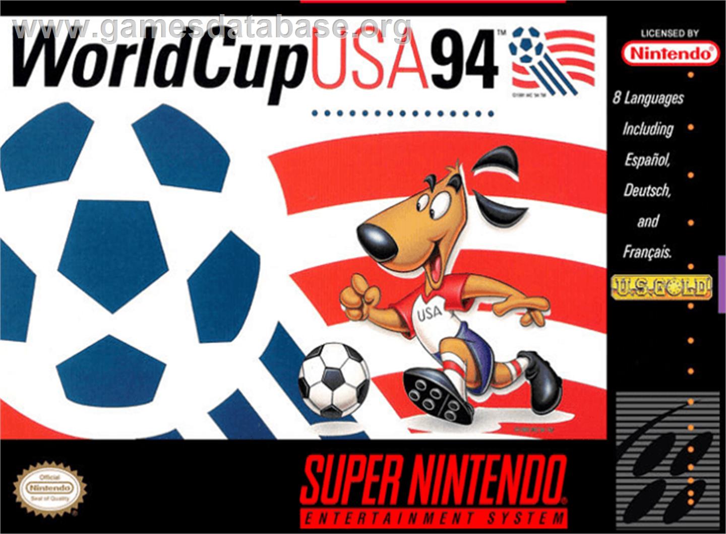 World Cup USA '94 - Nintendo SNES - Artwork - Box