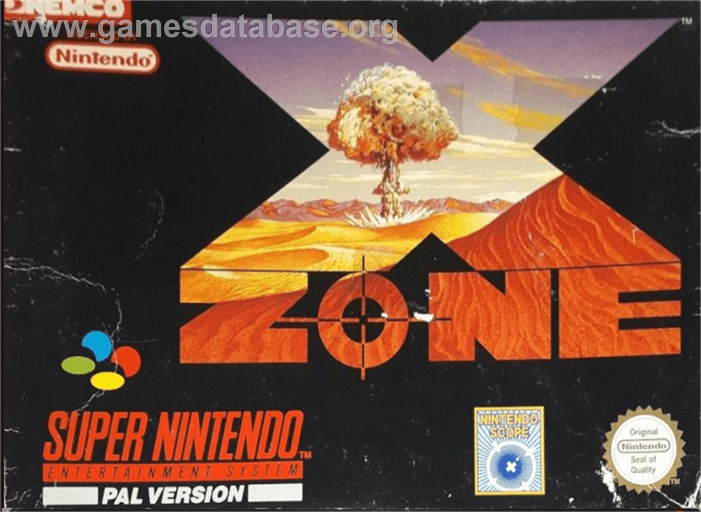 X-Zone - Nintendo SNES - Artwork - Box