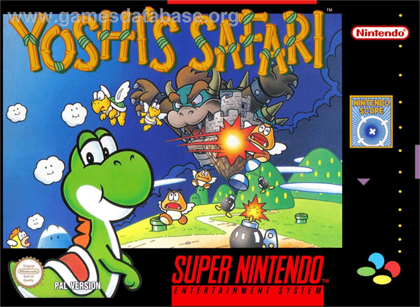 Yoshi's Safari - Nintendo SNES - Artwork - Box