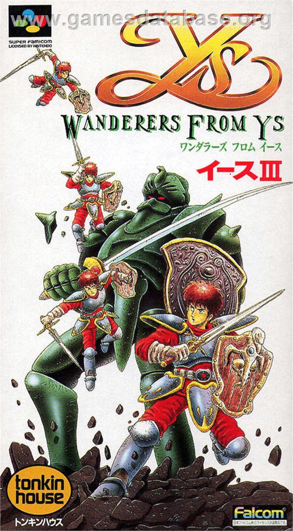 Ys III: Wanderers from Ys - Nintendo SNES - Artwork - Box