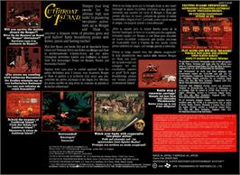 Box back cover for Cutthroat Island on the Nintendo SNES.